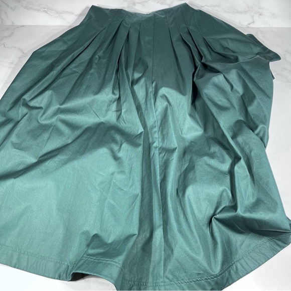 Marni Cotton Poplin Sleeveless Dress Emerald - Picture 10 of 11